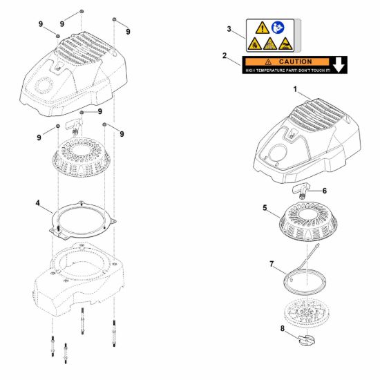 Picture of K - Sistema di avviamento e scatola filtro aria EVC 2000.0 (EVC2000-0001)